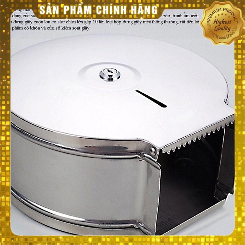 Hộp đựng giấy vệ sinh gắn tường cỡ lớn Inox 26cm