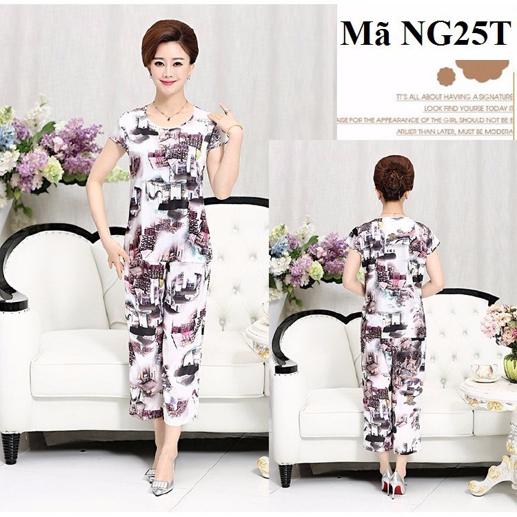 Bộ đồ mặc nhà cho người trung niên, người lớn tuổi