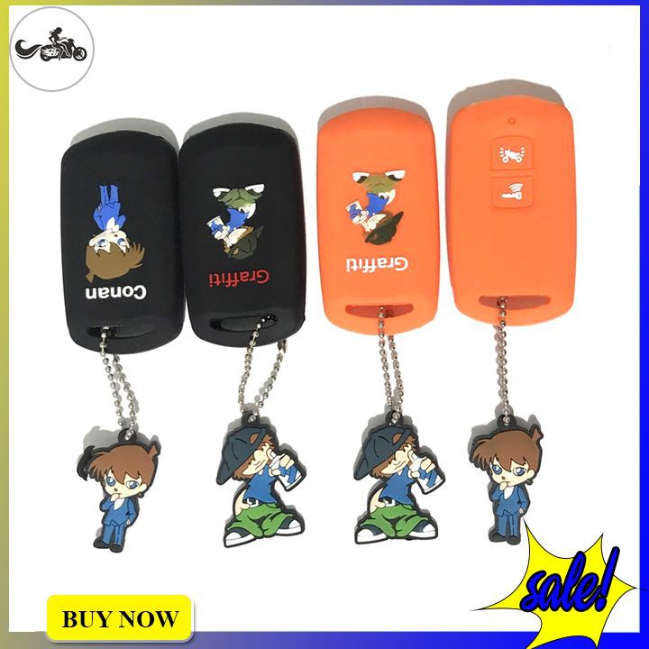 Bọc chìa khóa Smartkey 2 nút hoạt hình siêu dễ thương