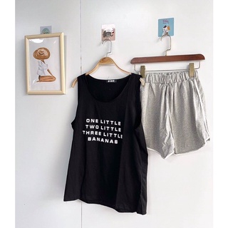Set đồ ngủ ba lỗ + quần short