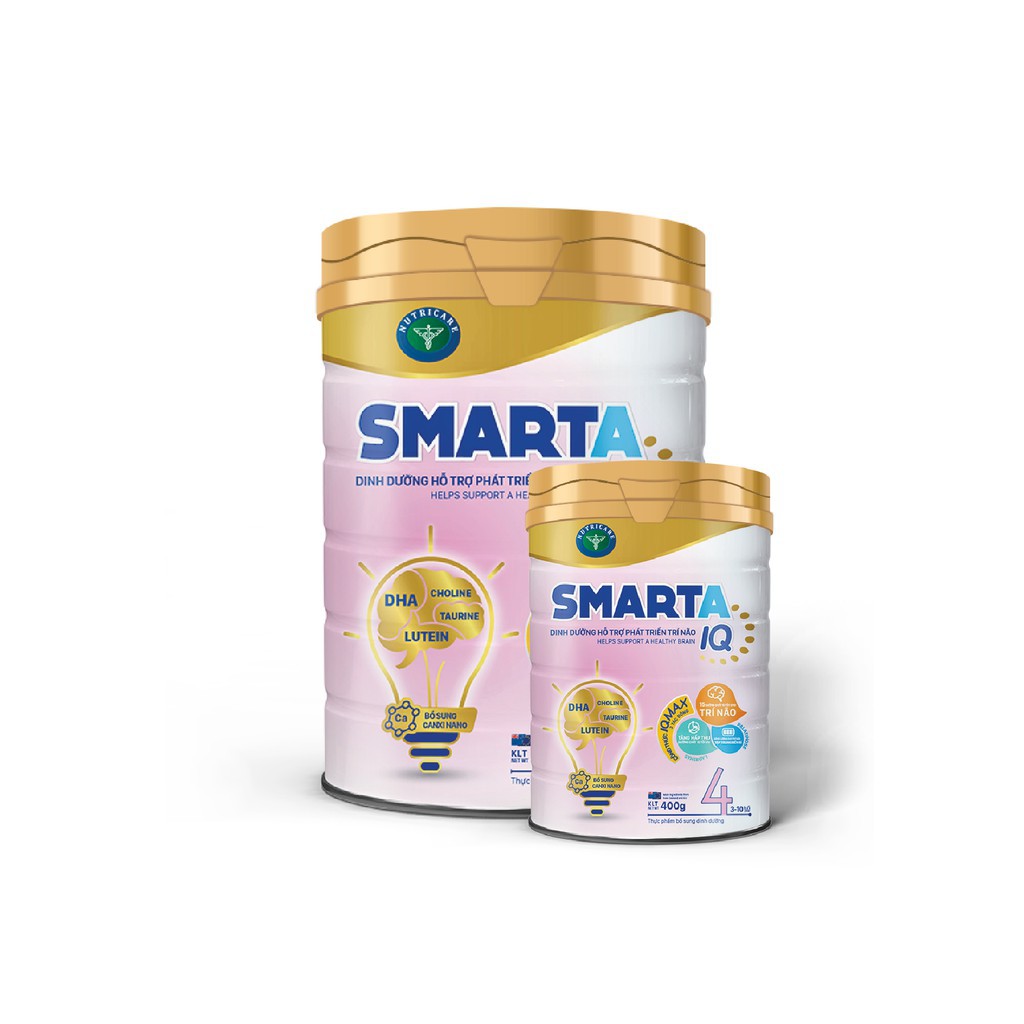 Sữa bột Nutricare SmartA IQ 4 - dinh dưỡng hỗ trợ phát triển não bộ (900g)