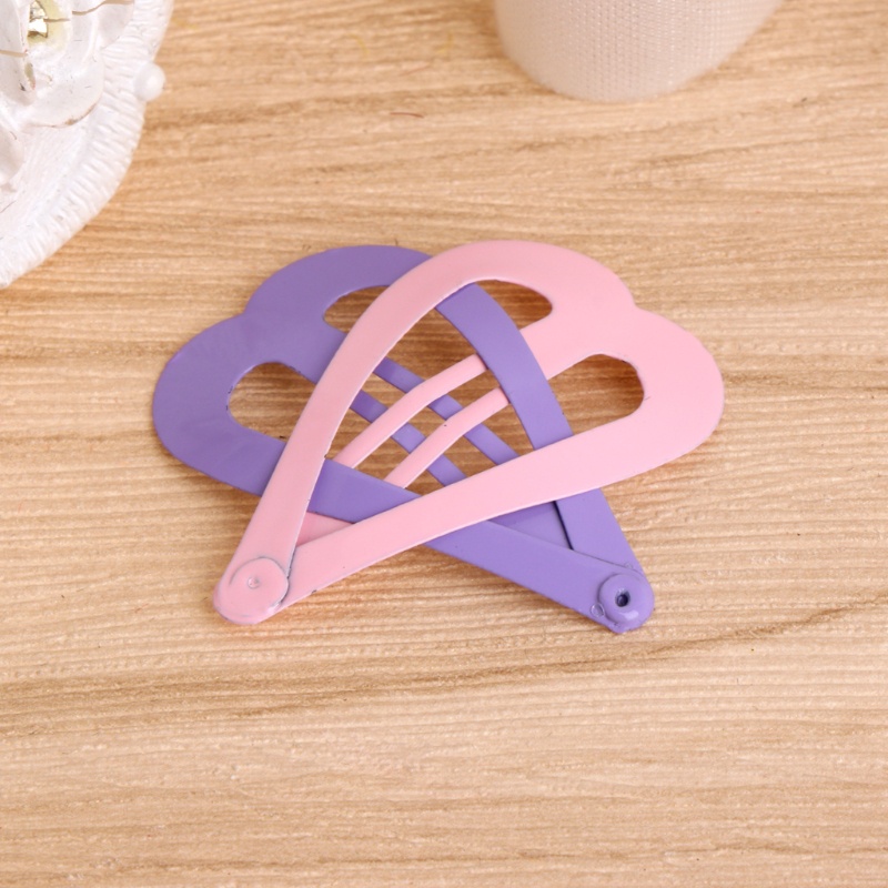 haha 6Pcs Baby Kids Girl Heart Star Shape Hair Clip Hairpin Headwear Hair Accessories