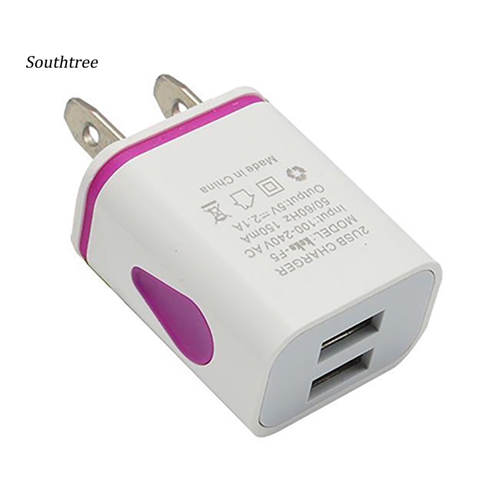 Củ sạc 2 cổng USB 5V 2.1A siêu nhanh tiện dụng