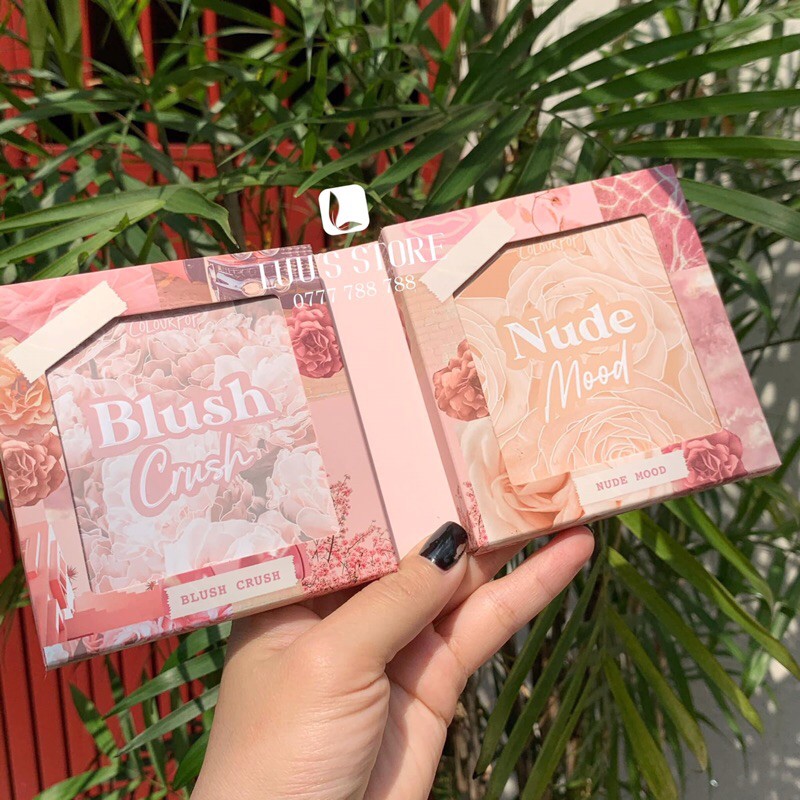 Set Màu Mắt Colourpop Blushing Nude (Nude Mood + Blush Crush)