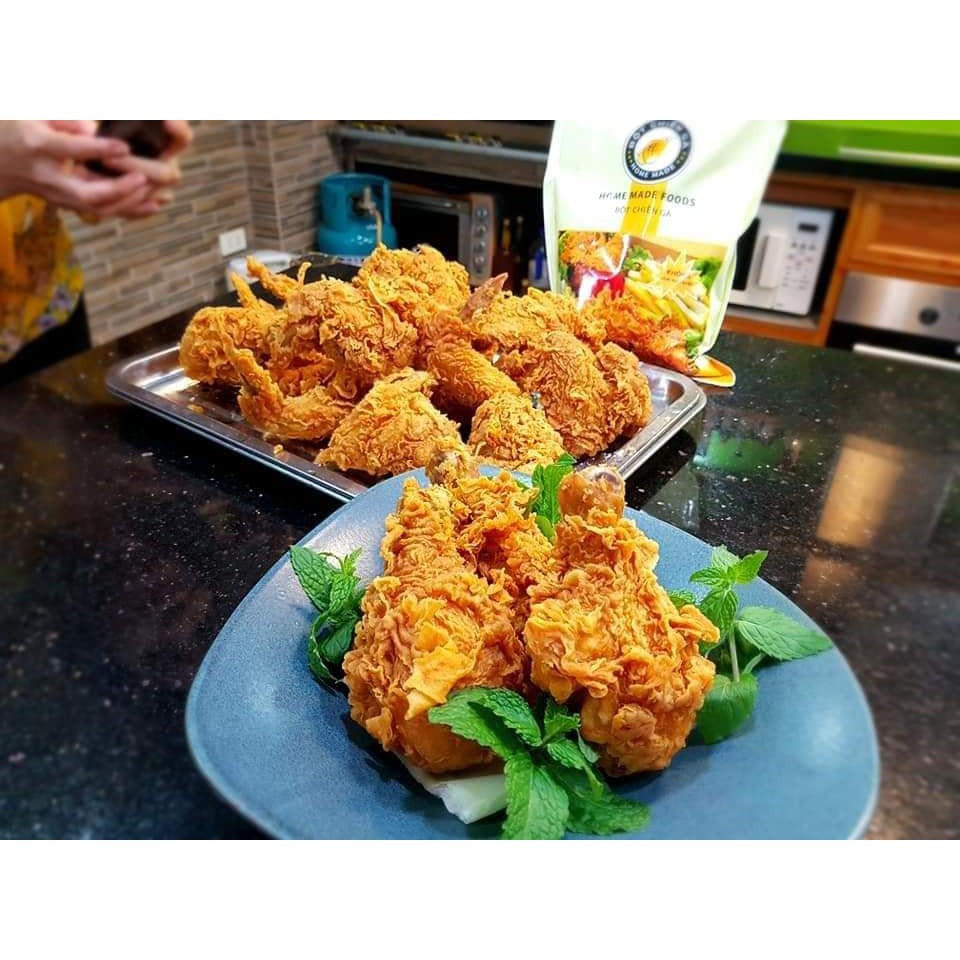 Bột Chiên Gà KFC, Bột Chiên Gà Giòn Home Made Foods Gói 1kg (tặng kèm gói gia vị ướp nguyên liệu thơm ngon)