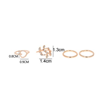 Set nhẫn hợp kim cá tính