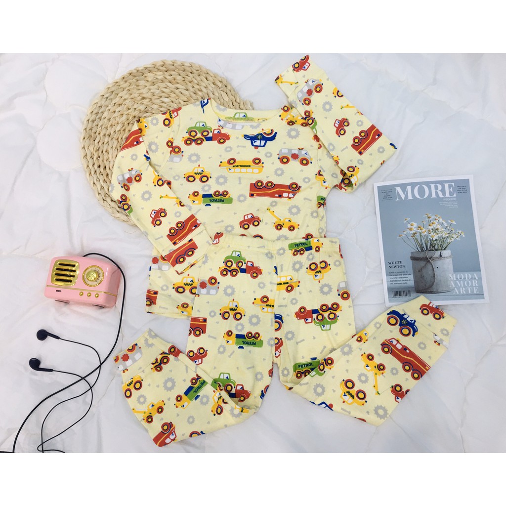 Bộ thu đông cotton bé siêu yêu