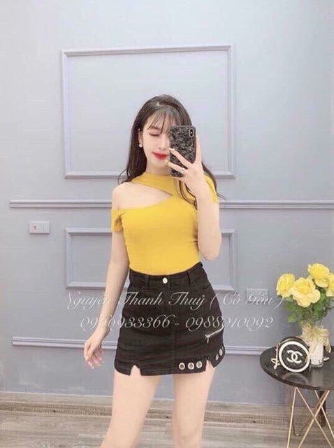Áo lệch vai hàng đẹp xưởng Hanna