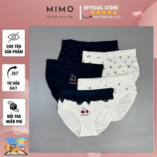 Quần Lót Nữ MiMo Shop - cotton mềm an toàn cho da, hình cherry cute, dễ thương, mặc hàng ngày (Q81)