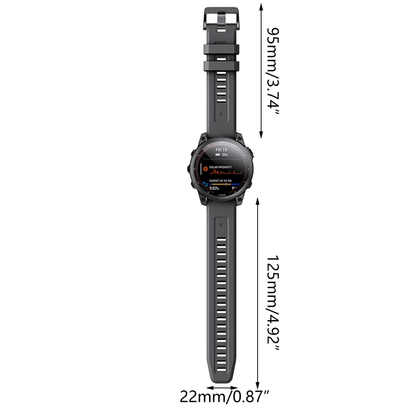 Dây Đeo Silicone 22mm Thay Thế Cho Đồng Hồ Thông Minh fenix 6 / 6 Pro / 5 / 5 Plus