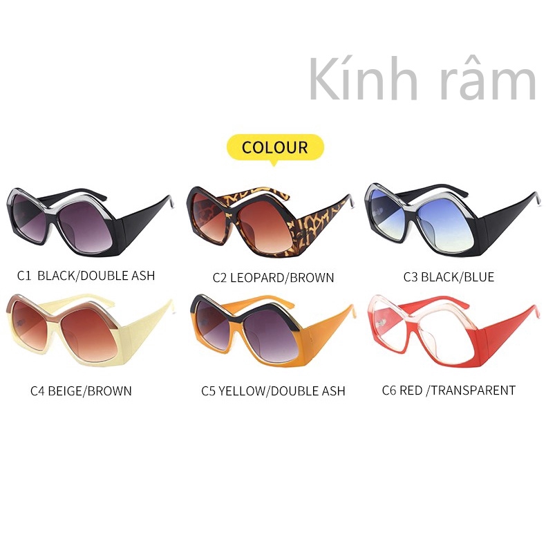 Kính mát mắt mèo cỡ lớn thiết kế hợp thời trang