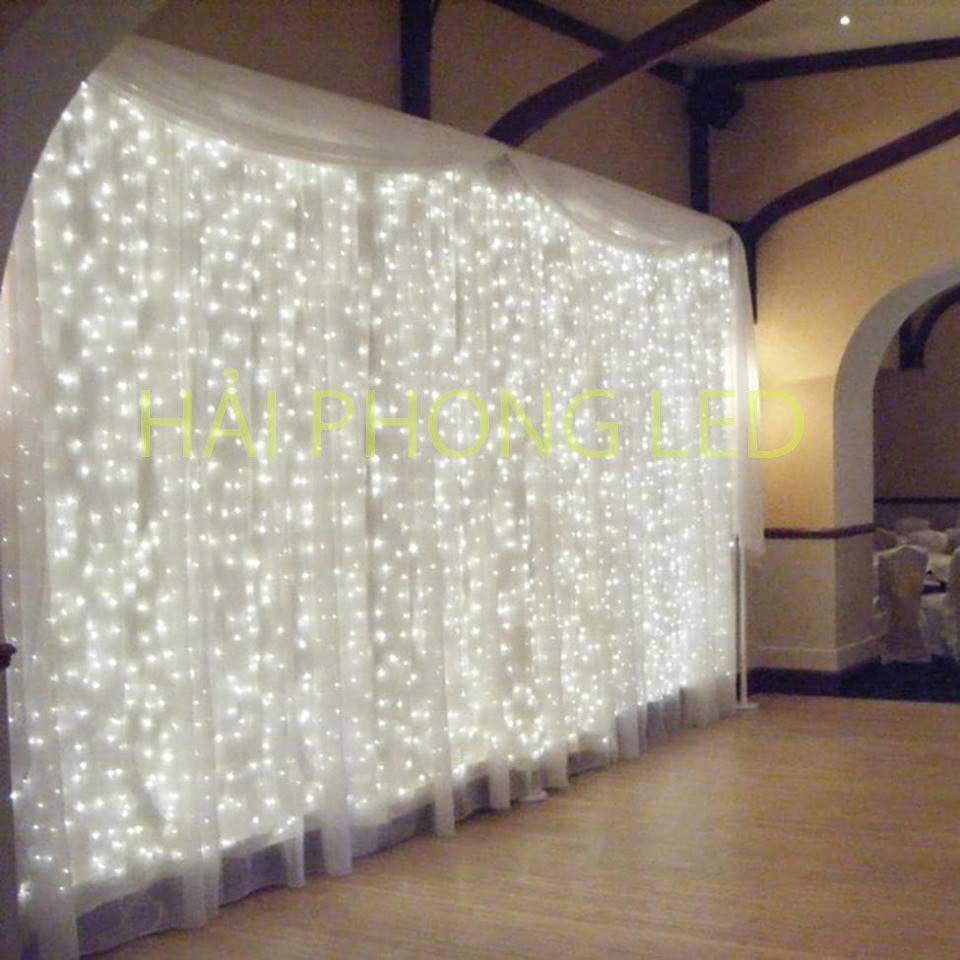 Led thác nước Đèn nháy thả mành dài 3m 10 sợi thả thả mành chống nước trang trí