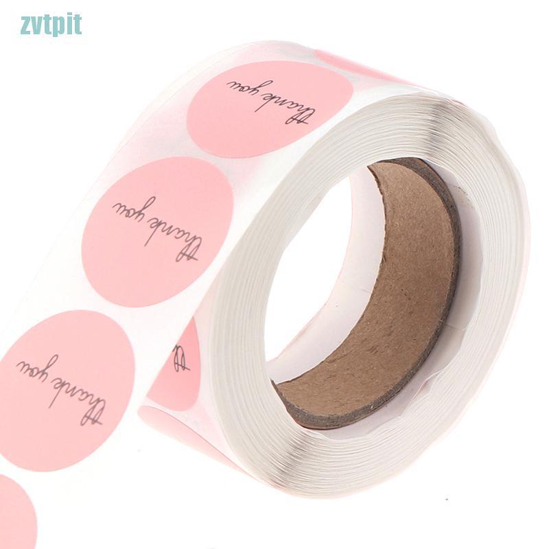 Bộ 500 cái nhãn dán in chữ Thank You dùng cho trang trí bao bì độc đáo