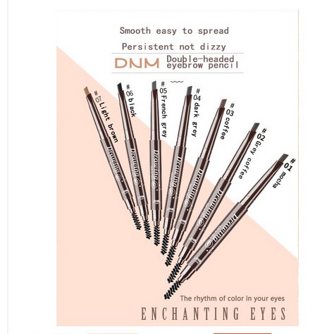 Chì kẻ mày DNM chống nước tự nhiên lâu trôi 7 màu tùy chọn