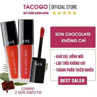Combo 2 son Sweetie Chocolate khử chì hồng môi - Lâu Trôi Siêu Lì