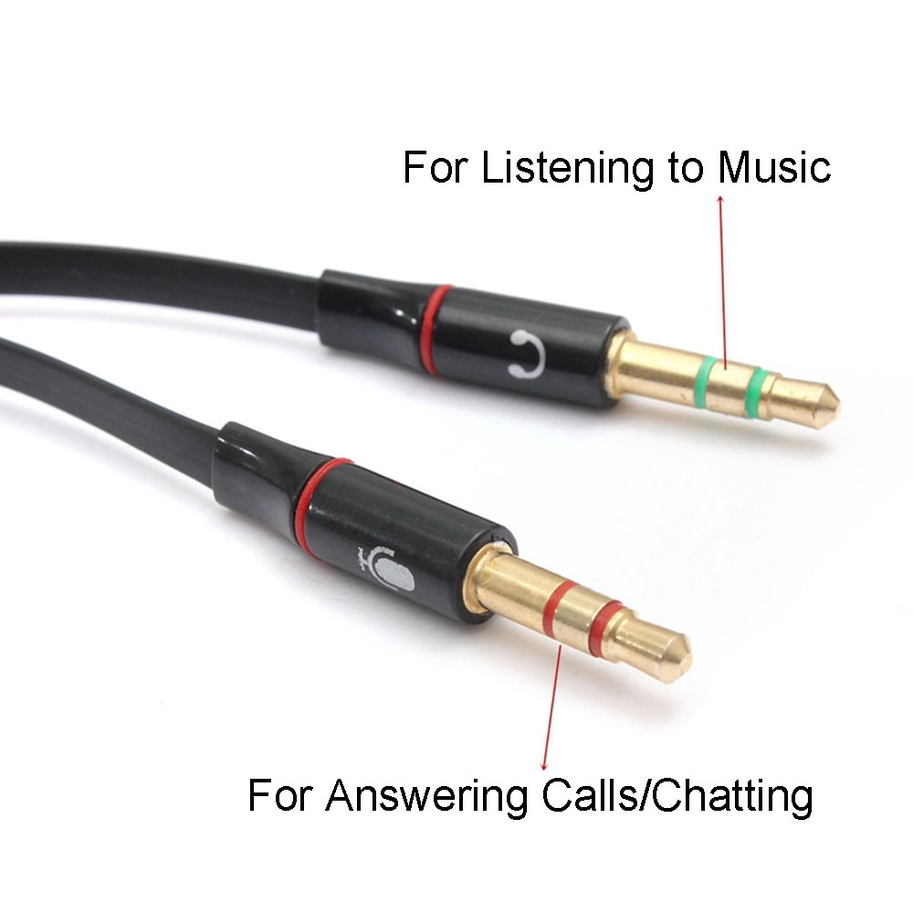 Dây cáp chia cổng 3.5mm từ 1 đầu cái sang 2 đầu đực chuyên dụng cho tai nghe