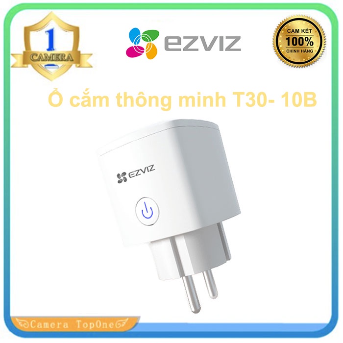 Ổ cắm thông minh EZVIZ CS-T30-10B hỗ trợ thống kê công suất điện tiêu thụ