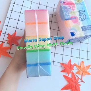 ( Lẻ 1 chiếc) Miếng mút, mút bọc lưới Dẻ rửa bát Nhật Bản