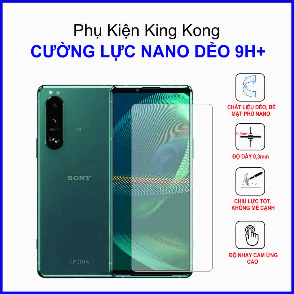 Dán cường lực Sony Xperia 5 Mark 3 (Xperia 5 III) cường lực nano dẻo 9H+