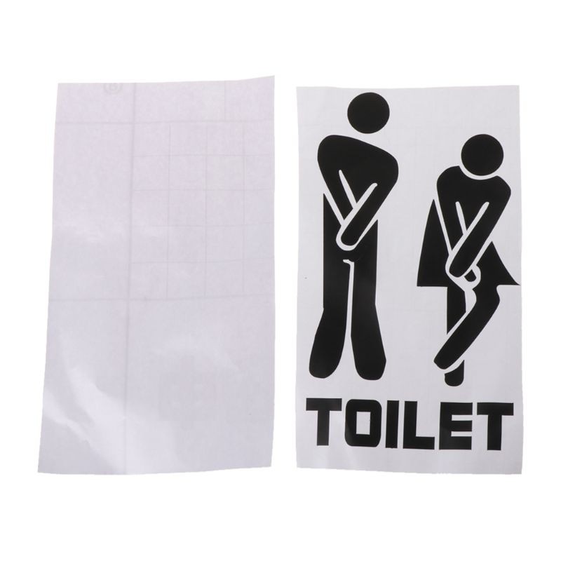 Nhãn dán ký hiệu Toilet có thể tháo