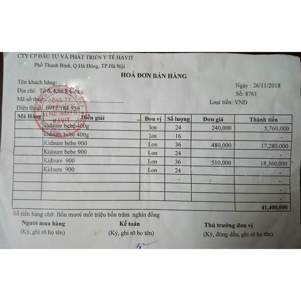 Sữa cao năng lượng Havit Hisure