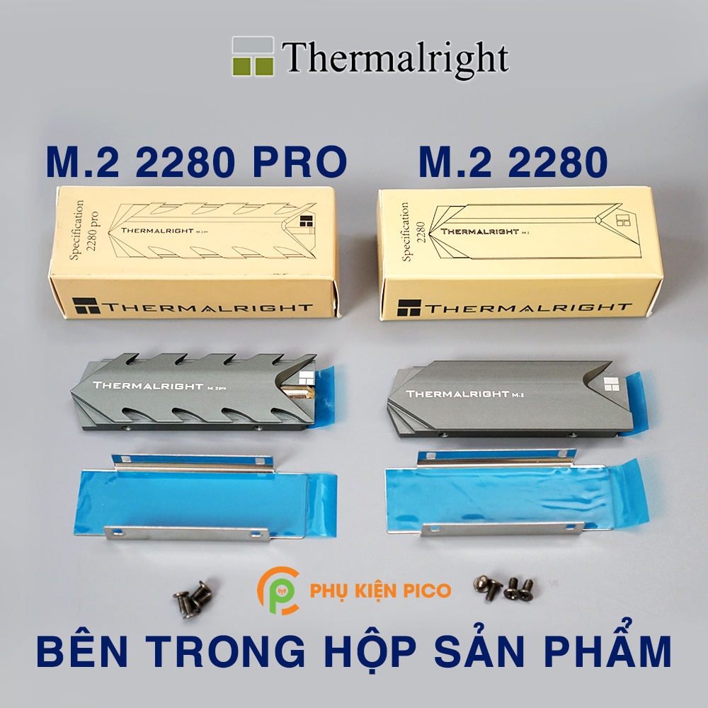 Tản nhiệt SSD M2 Thermalright Pro chính hãng - Ốp tản nhiêt SSD M2 Nvme Thermalright 2280 Pro - Thermalright M.2 2280