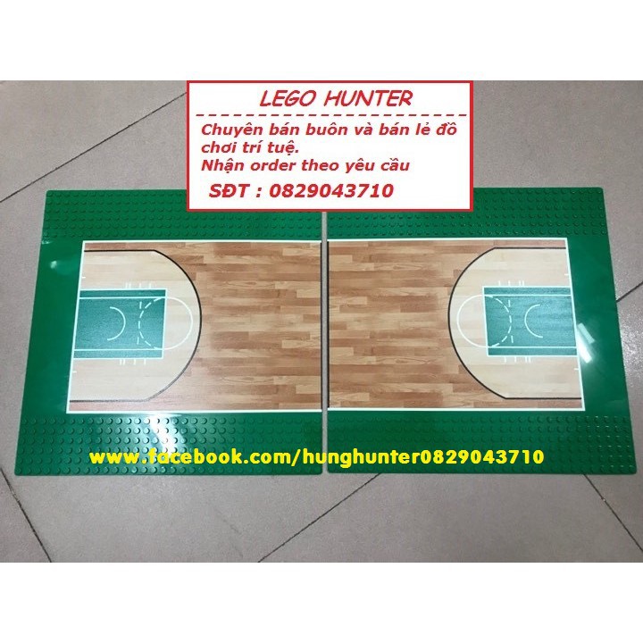 Lego Base Ptale 32 x 32 Bảng lắp ráp hình sân bóng rổ ( nửa sân )