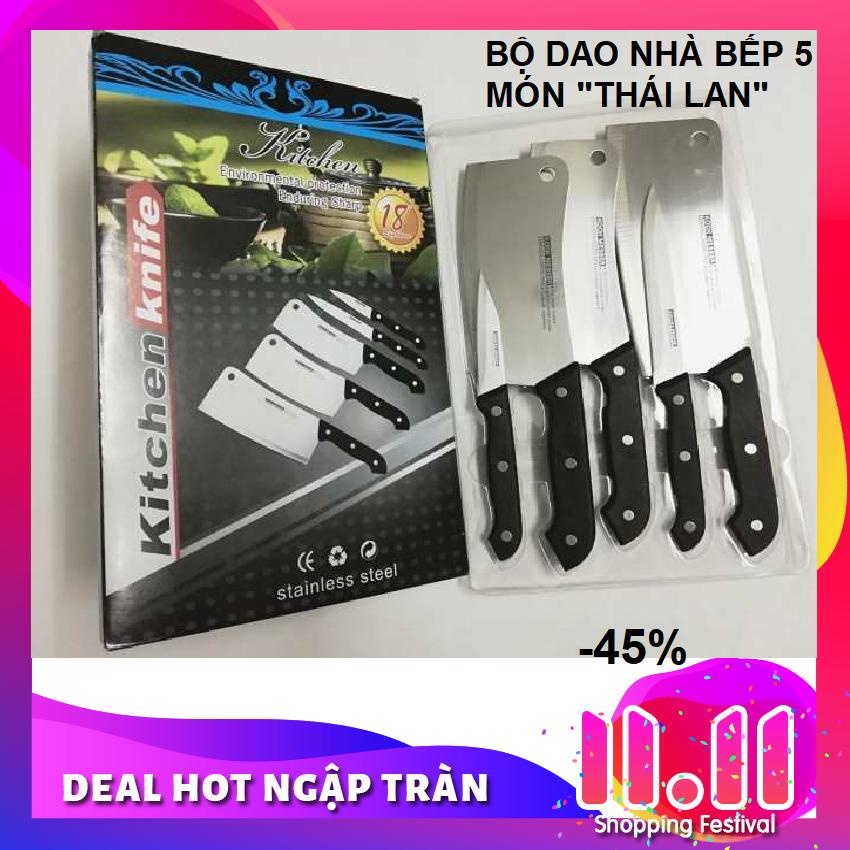 Bộ dao 5 món cực bén  thái lan , bộ dao thái lan siêu sắc 5 món