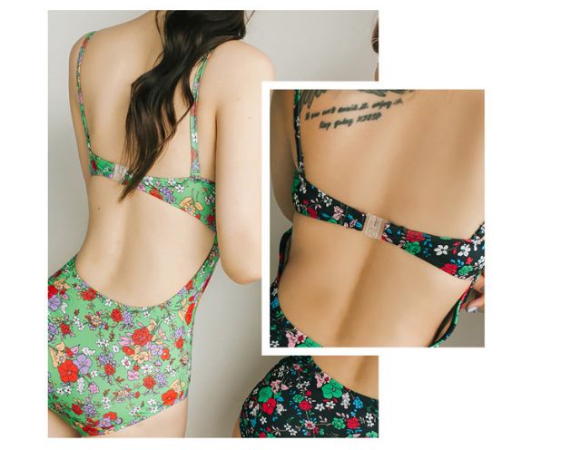 Bikini cúp ngực hoa nhí (kèm áo khoác tone siệt tone) | BigBuy360 - bigbuy360.vn