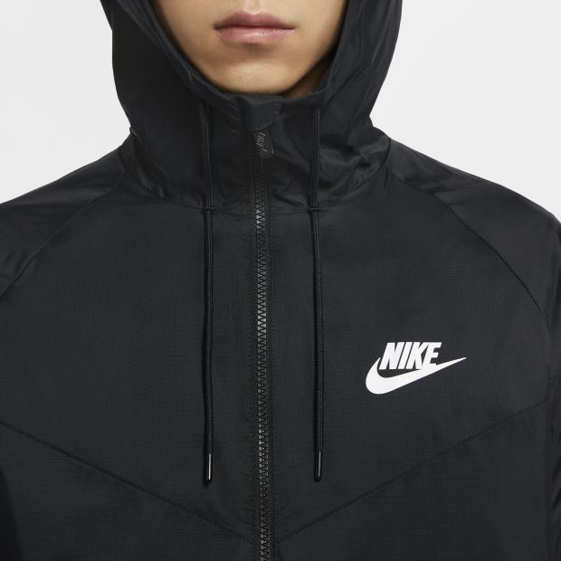 Áo Khoác Thể Thao Nam Nữ Chính Hãng NIKE WINDBREAKER BACK PRINTED - Màu Đen