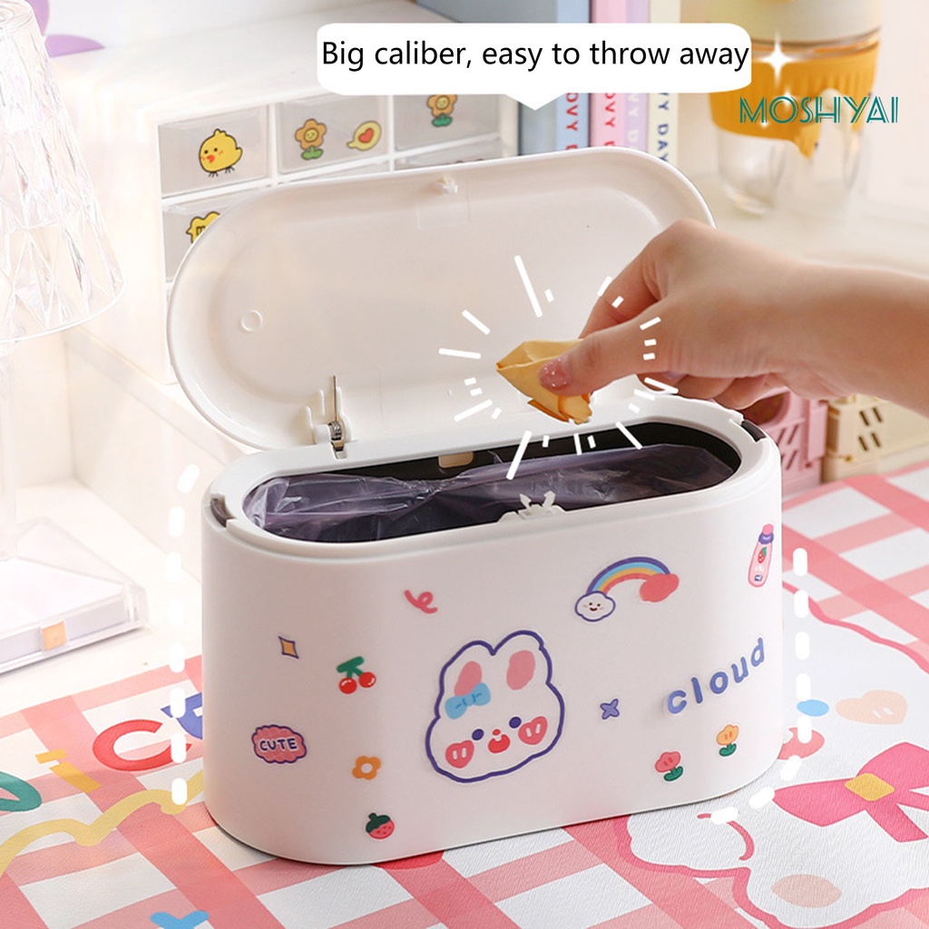 Thùng Rác Để Bàn Bằng PP Sức Chứa Lớn Tiết Kiệm Không Gian