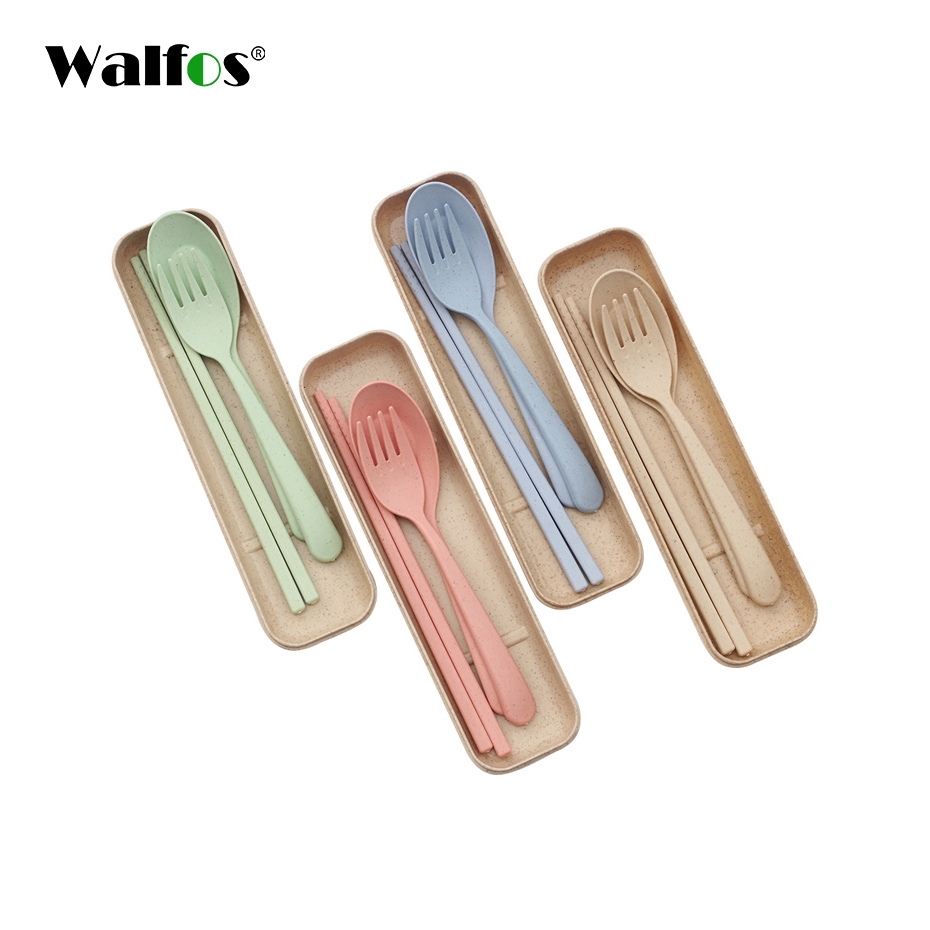Set Phụ Kiện Bàn Ăn WALFOS 3 Trong 1 Bằng Rơm Lúa Mì Cấp Thực Phẩm Có 4 Màu Tùy Chọn Cho Trẻ Em Và Người Lớn | BigBuy360 - bigbuy360.vn