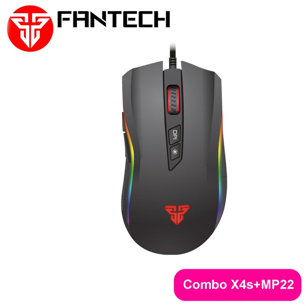 Combo chuột Gaming Fantech TITAN X4S kèm lót chuột