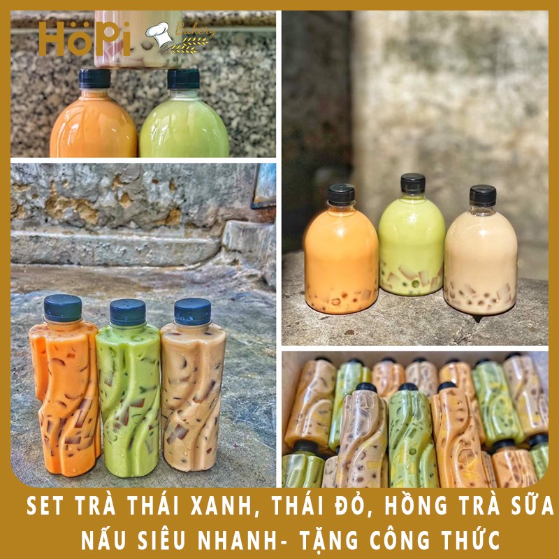 Set Trà Sữa Trân Châu Kèm Công Thức Nấu Siêu Dễ  (Set 30-35 ly) - Hopi