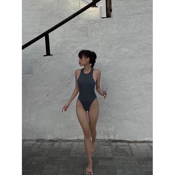 TOBI Bodysuit áo liền quần thun gân hở lưng | BigBuy360 - bigbuy360.vn