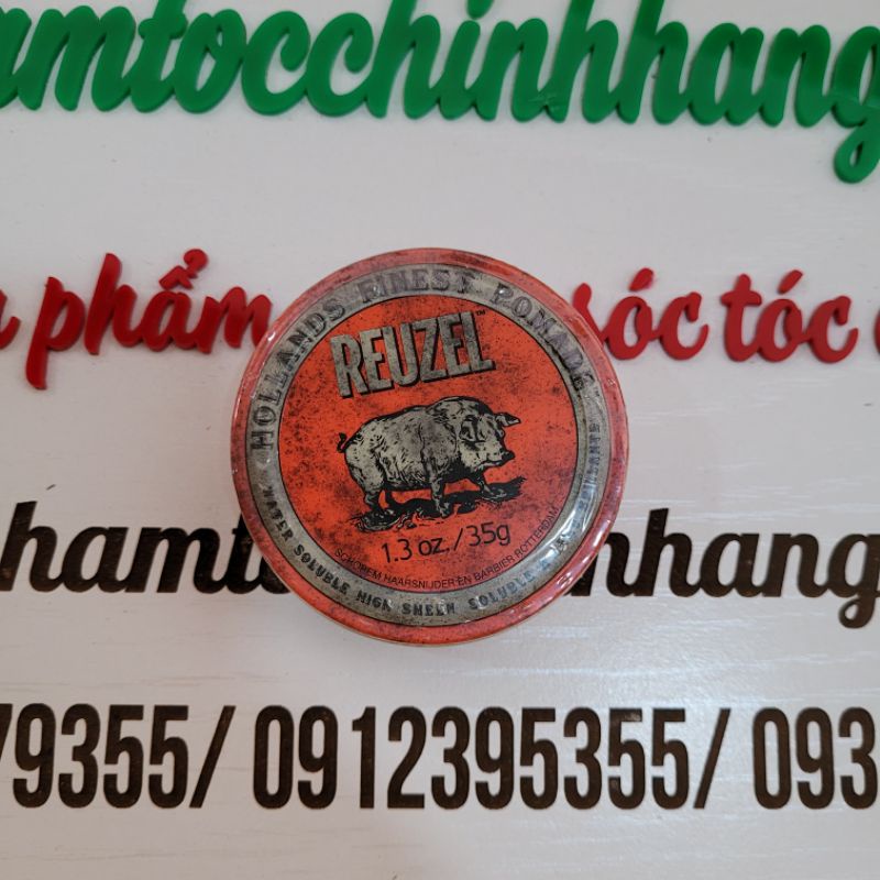 SÁP REUZEL GIỮ NẾP TRUNG BÌNH ĐỘ BÓNG CAO RED POMADE WATER SOLUBBLE 35G-113G-340G