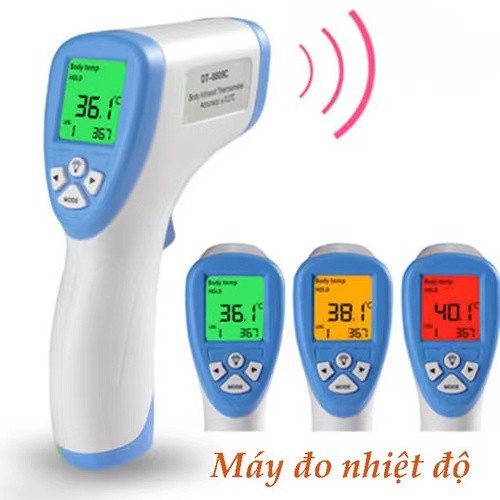Máy Nhiệt Kế Đo Trán Hồng Ngoại Điện Tử Infrared Thermometer leelvis-GXG01, Súng Bắn Nhiệt Độ Đo Tai Cho Bé
