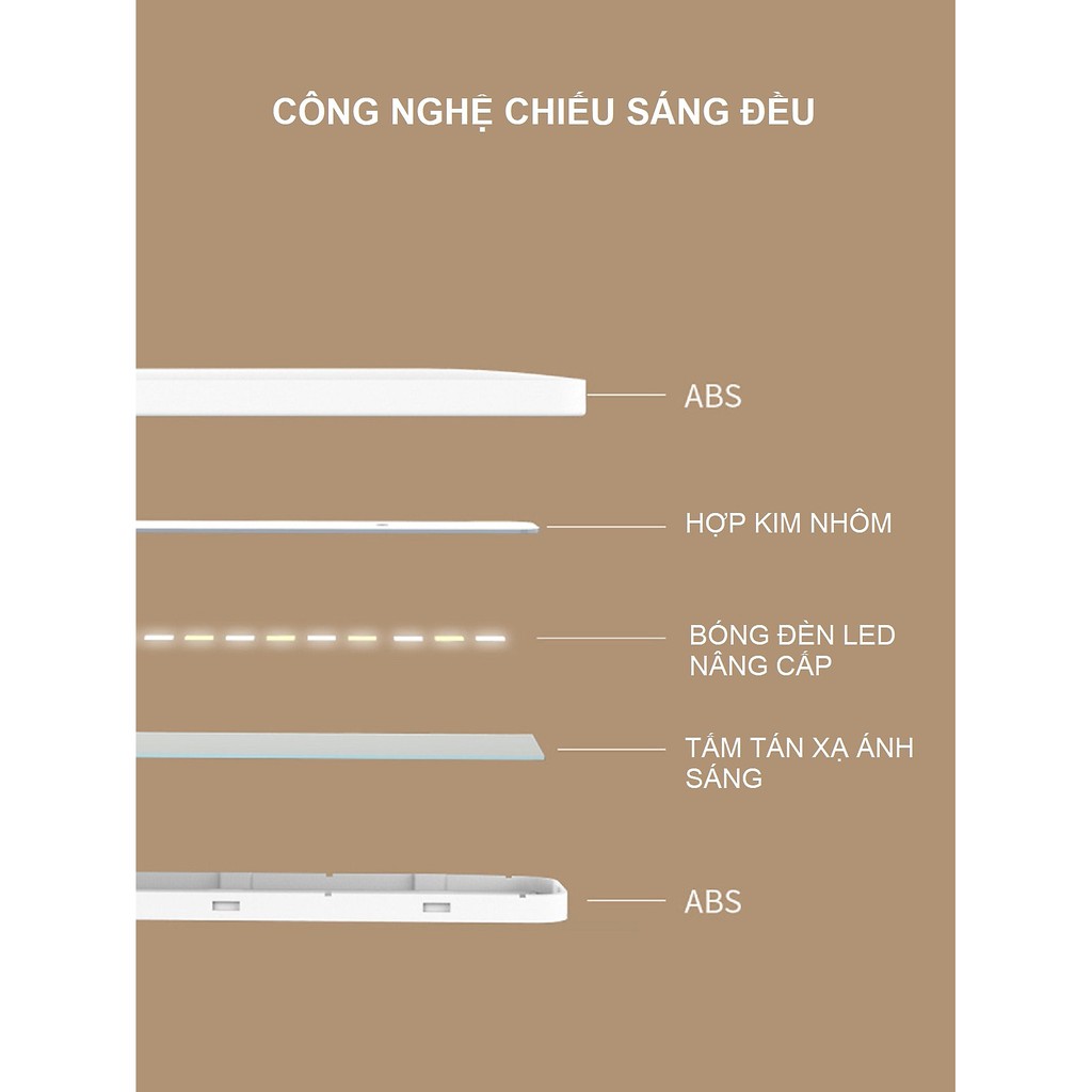 Đèn Bàn Học Đọc Sách, Làm Việc (Học Sinh, Sinh Viên, Văn Phòng) LED Chống Cận, Cảm Ứng Tích Điện eLights