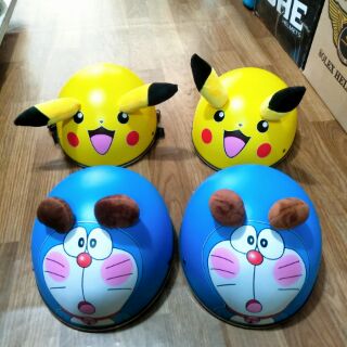 Nón bảo hiểm doremon và pikachu