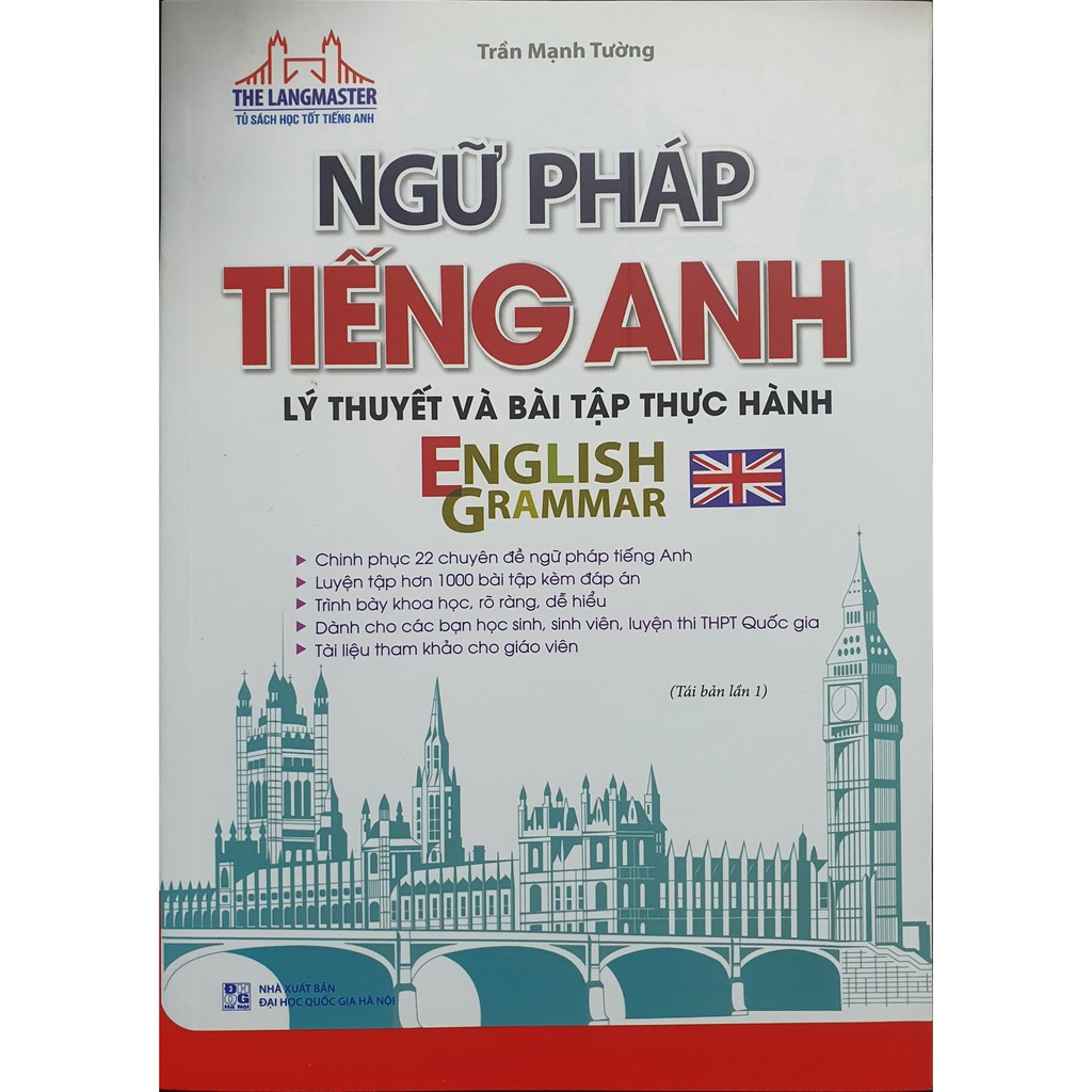 Sách The Langmaster - Ngữ Pháp Tiếng Anh - Lý Thuyết Và Bài Tập Thực Hành English Grammar