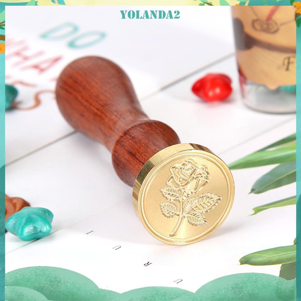 Con Dấu Sáp Hoa Hồng Phong Cách Retro Độc Đáo