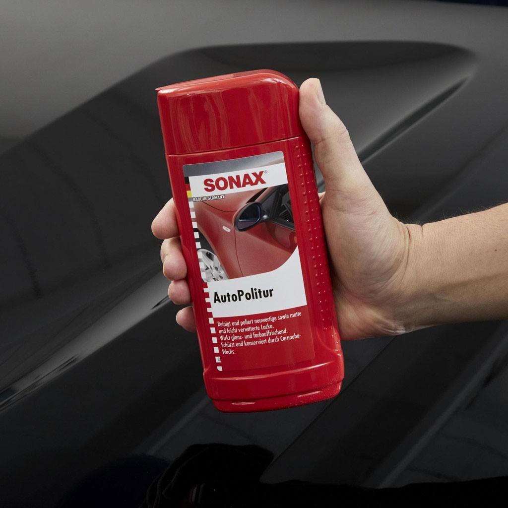 Sonax Car Polish Auto Pulidor 300100 Kem đánh bóng và phục hồi sơn mờ, xước của xe 250ml chamsocxe