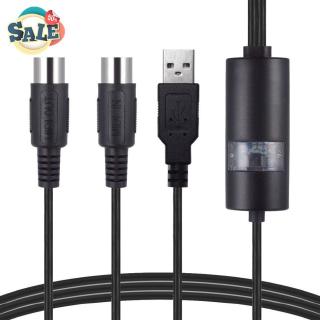 MIDI to USB Cable Electronic Piano Music MIDI Connecting Cable