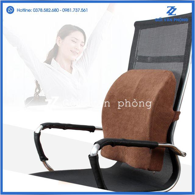 Gối tựa lưng + lót ghế đa năng 2 trong 1 ZURI PILLOW GTL-04 Chống Đau Mỏi Lưng, Đau Cột Sống