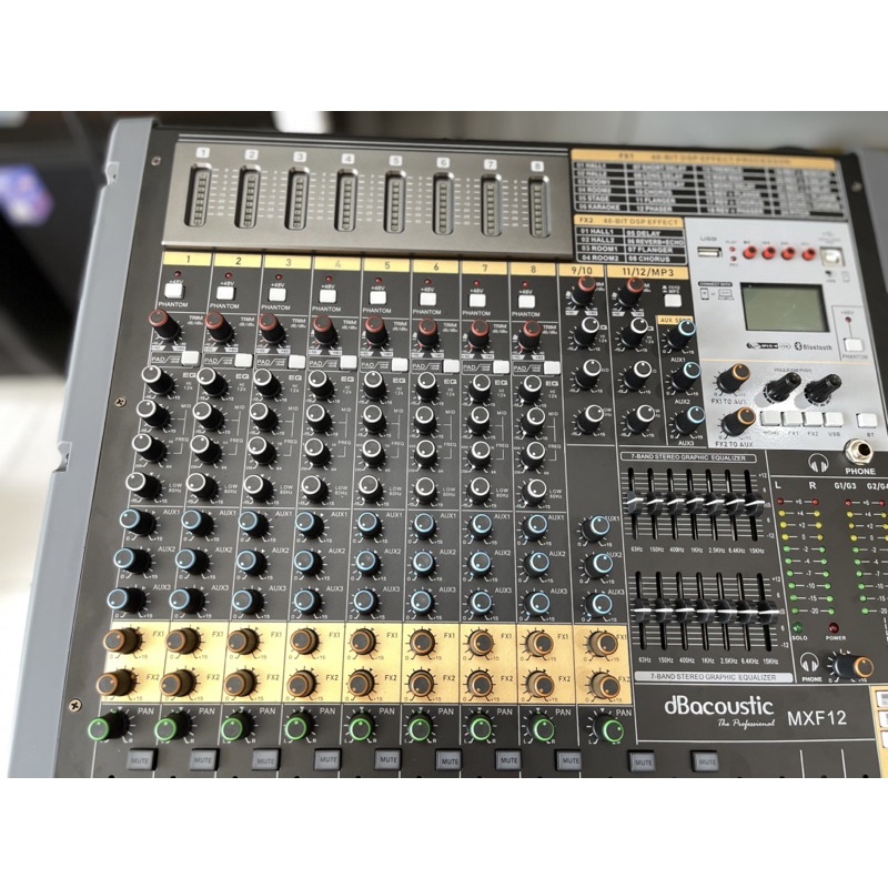 Bàn Mixer dB acoustic MXF12 hàng chính hãng 12 Line