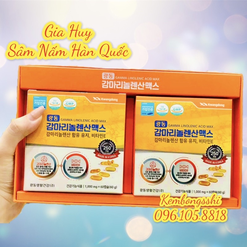 [HÀNG MỚI VỀ] Viên Uống Hoa Anh Thảo KWANGDONG Hàn Quốc