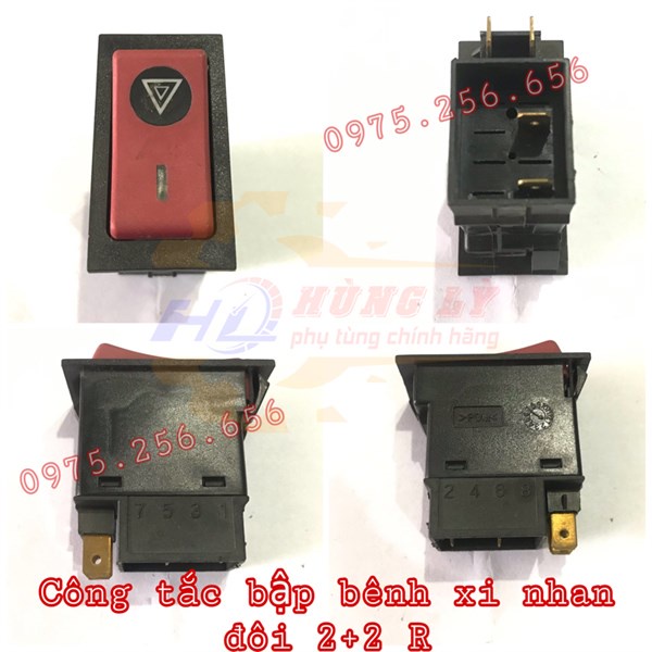 Công Tắc Bập Bênh xi nhan đôi 2+2 R công tắc ô tô các loại phụ tùng ô tô phụ tùng Hùng Lỳ