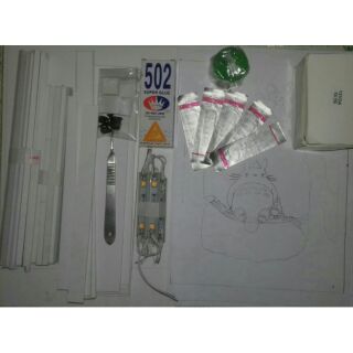 Bộ nguyên liệu làm đèn handmade khung gỗ