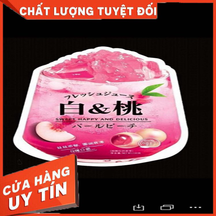 Kẹo trà sữa chân châu đường đen,vị đào