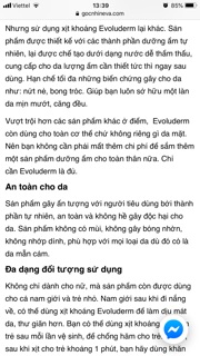 🍀🍀🍀XỊT KHOÁNG EVOLUDERM